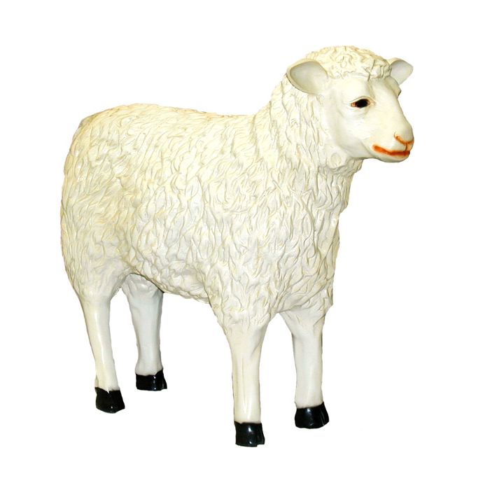 Schaf stehend groß lebensgroß Dekorationsfigur