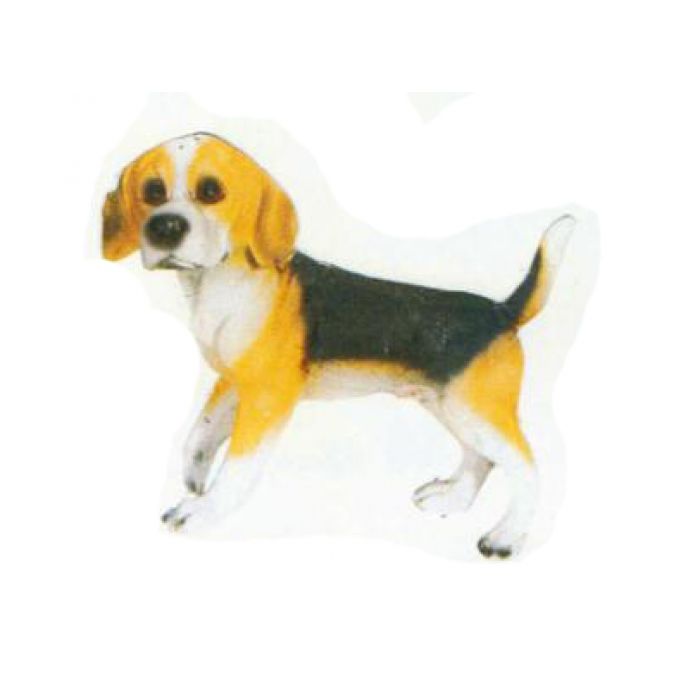 Beagle laufend lebensgroß Dekorationsfigur