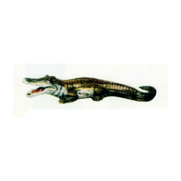 kleiner Alligator hell lebensgroß Dekorationsfigur