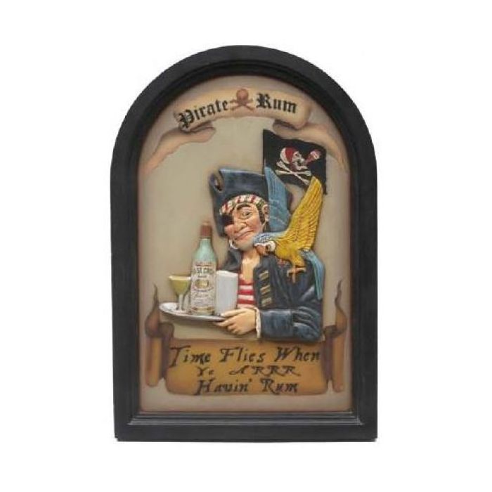 Piratenschild Pirate-Rum verkleinert Schild