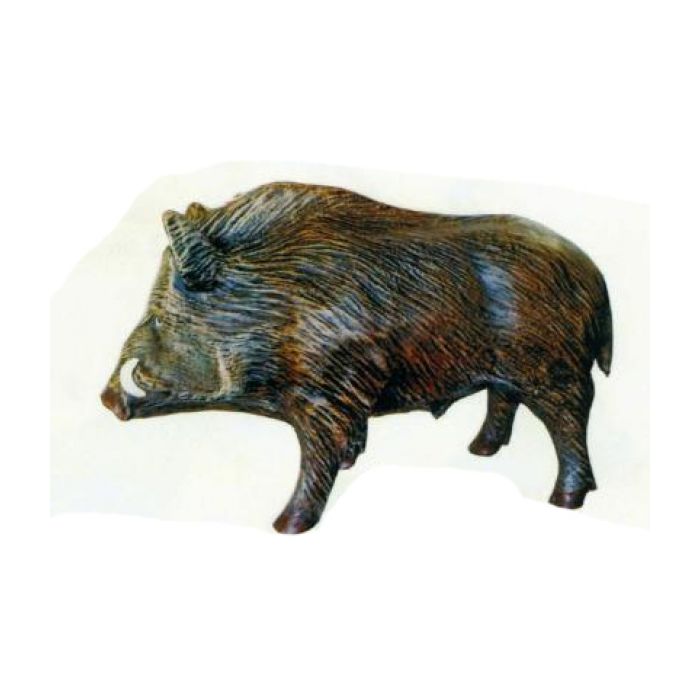 Wildschwein Keiler laufend lebensgroß Dekorationsfigur