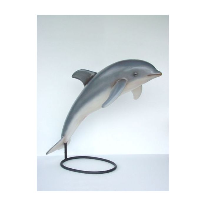 Delphin springend auf Ständer lebensgroß Dekorationsfigur