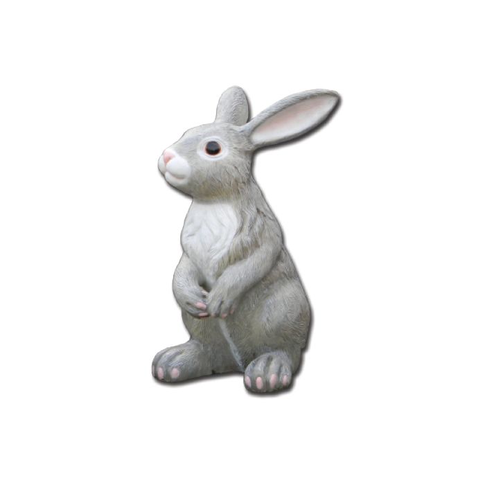 Grauer Osterhase Medium  vergrößert Deko- & Werbefigur