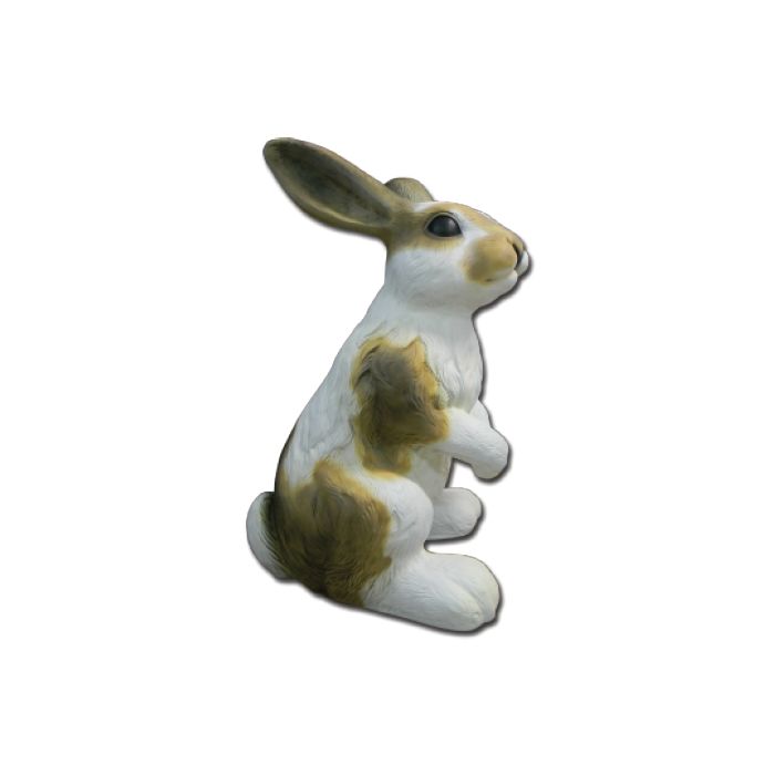 Braun weißer Osterhase Medium vergrößert Deko- & Werbefigur