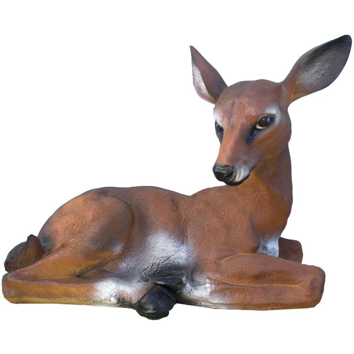 Reh liegend lebensgroß Dekorationsfigur