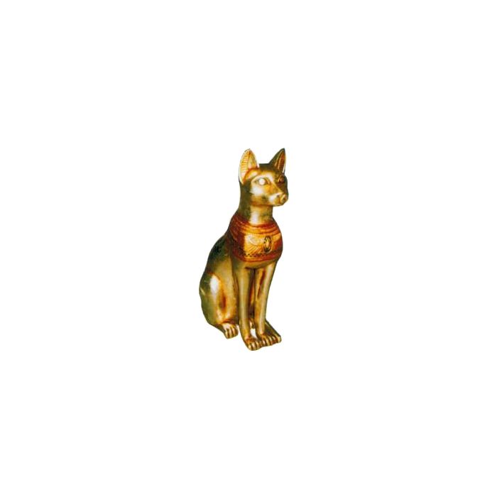 goldene große ägyptische Katze lebensgroß Dekorationsfigur