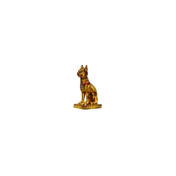 kleine ägyptische katze in gold verkleinert Dekorationsfigur