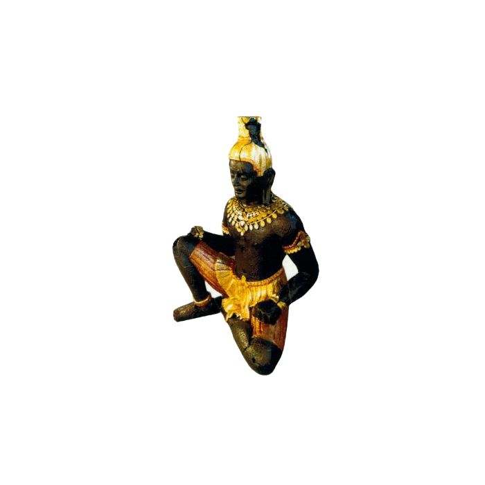 Mayafigur groß mit Goldbemalung lebensgroß Dekorationsfigur