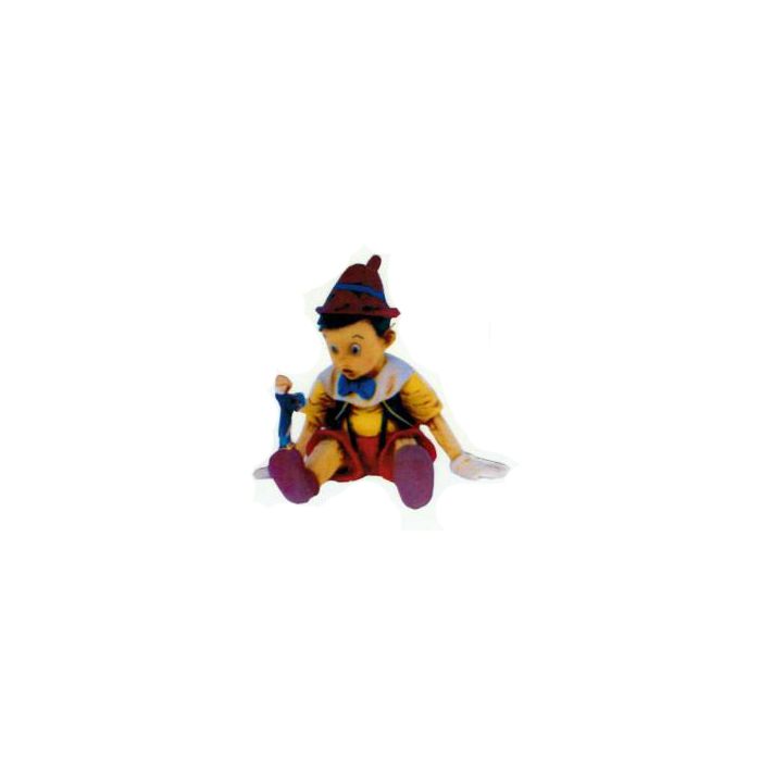 Pinocchio sitzend verkleinert Dekorationsfigur