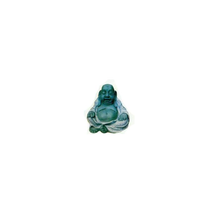 Buddhafigur in Steinoptik klein verkleinert Dekorationsfigur