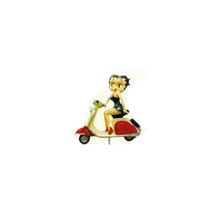 Betty Boop sitzend auf Vespa verkleinert Dekorationsfigur