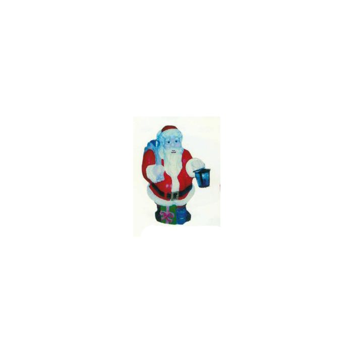 stehender Weihnachtsmann mit Laterne verkleinert Dekorationsfigur