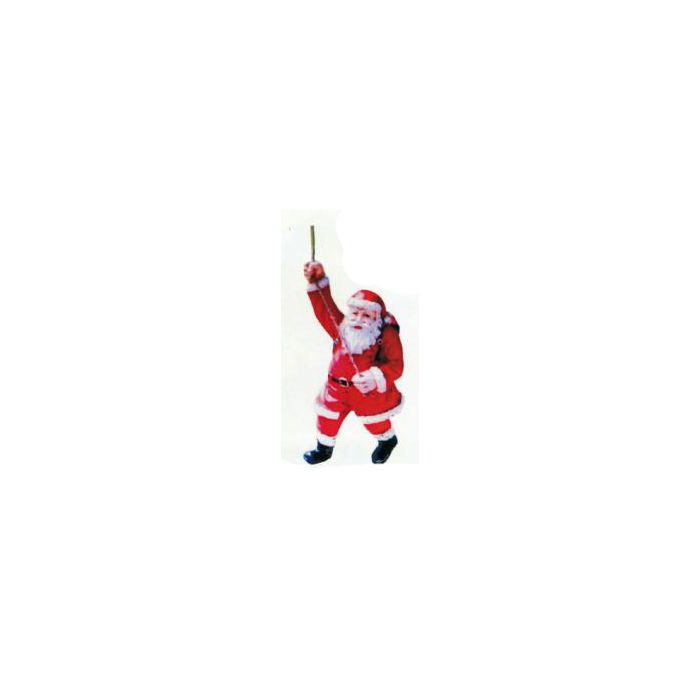 Weihnachtsmann klettert am Seil verkleinert Dekorationsfigur