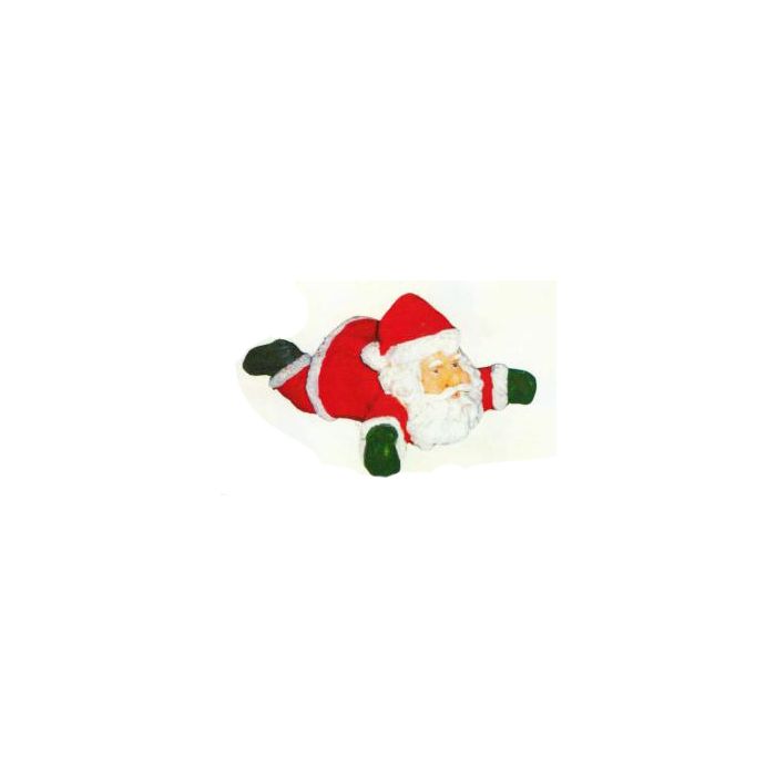 liegender Weihnachtsmann klein verkleinert Dekorationsfigur