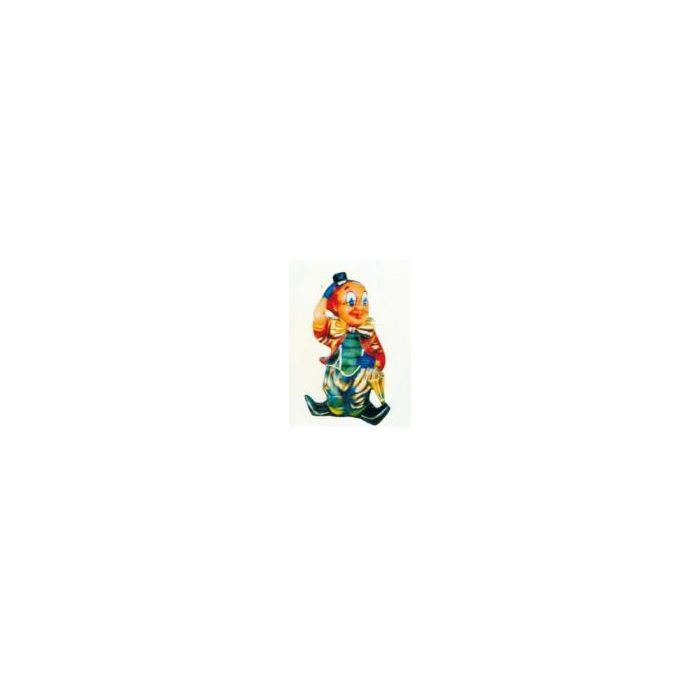 Clown klein mit Hut und Schirm verkleinert Dekorationsfigur