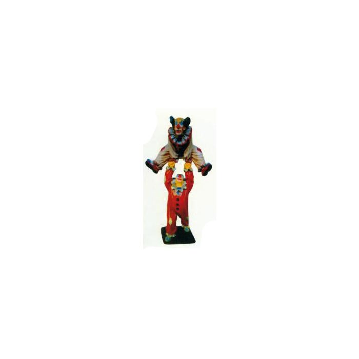 Clown hebt anderen Clown in die Luft verkleinert Dekorationsfigur