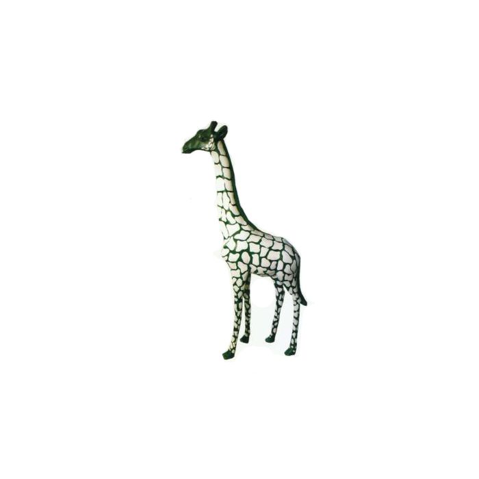 grüne Giraffe mittel mit weißen Flecken verkleinert Deko- & Werbefigur