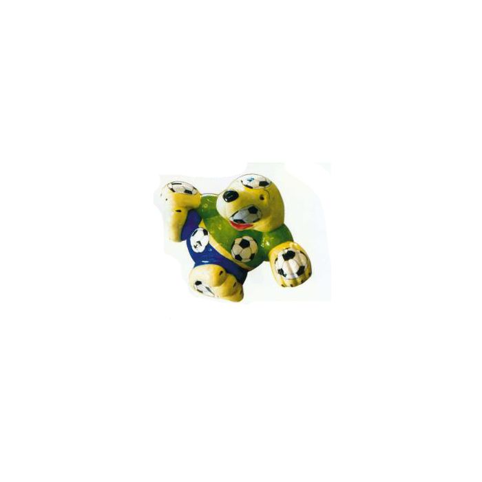 lustiges Fußballmaskottchen verkleinert Dekorationsfigur