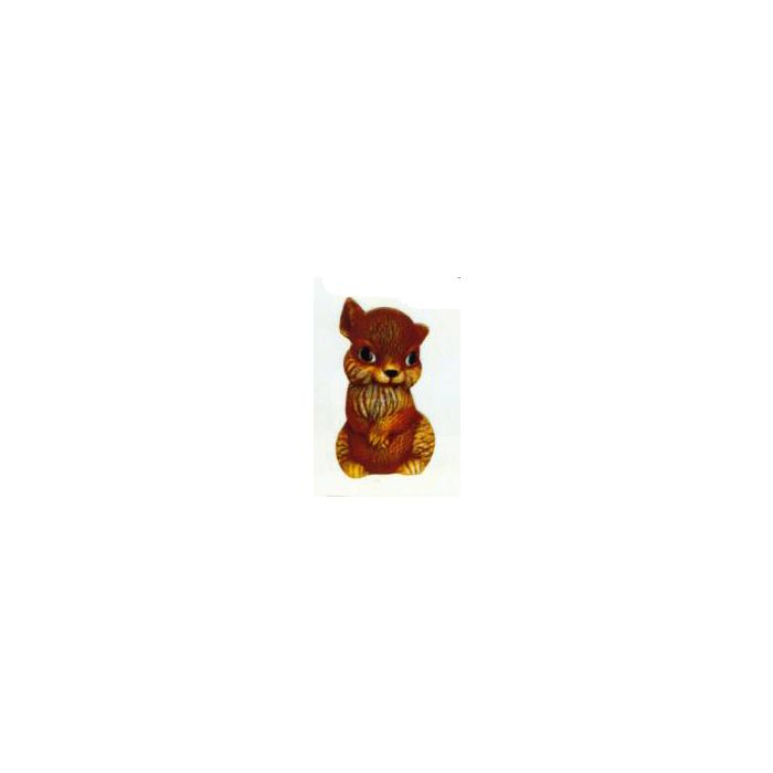 kleiner dunkelbrauner Hamster lebensgroß Dekorationsfigur