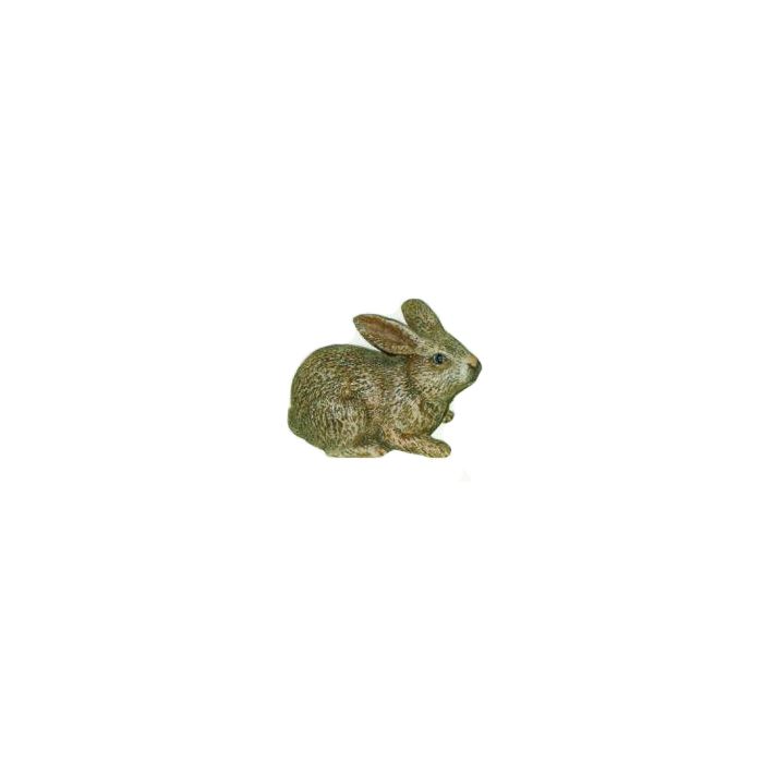 brauner liegender Hase Ostern lebensgroß Dekorationsfigur
