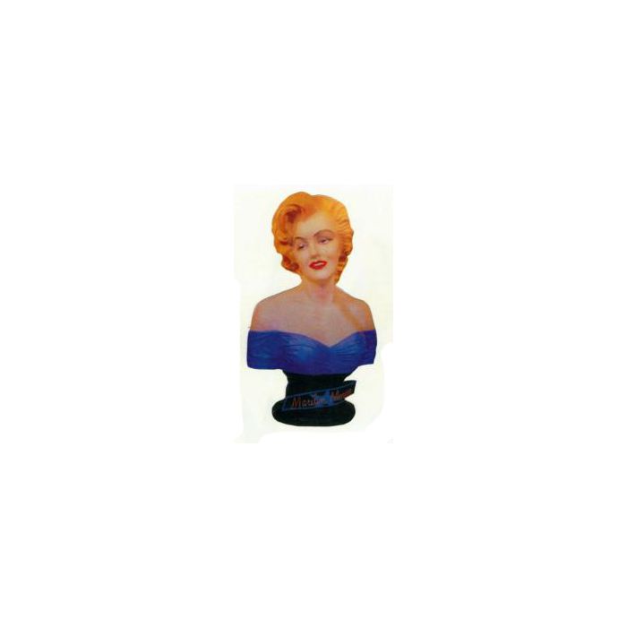 hübsche Marilyn Monroe im blauen Kleid als Büste lebensgroß Dekorationsfigur