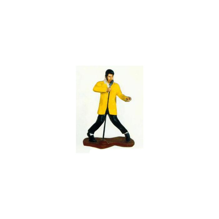 singender Elvis am Mikrofon klein verkleinert Dekorationsfigur