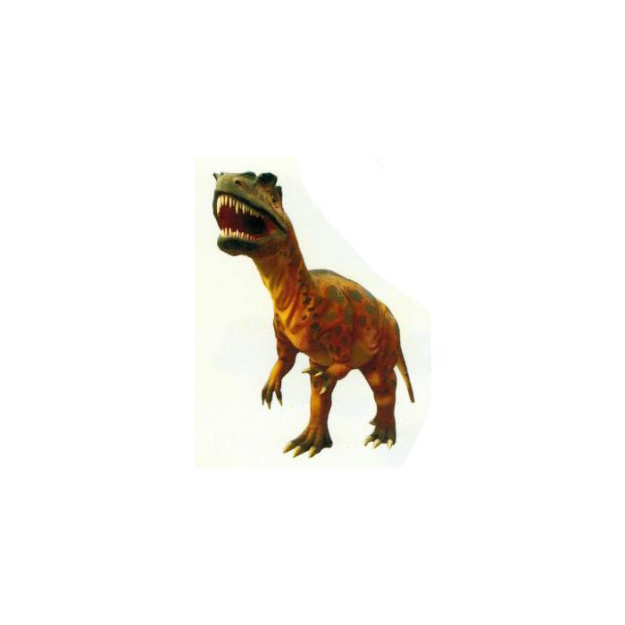 riesiger fleischfressender Dinosaurier mit offenem Maul lebensgroß Deko- & Werbefigur