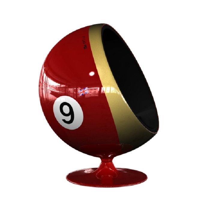 Kugelsessel Rot mit Gold 9 keine Angabe Sitzmöglichkeit