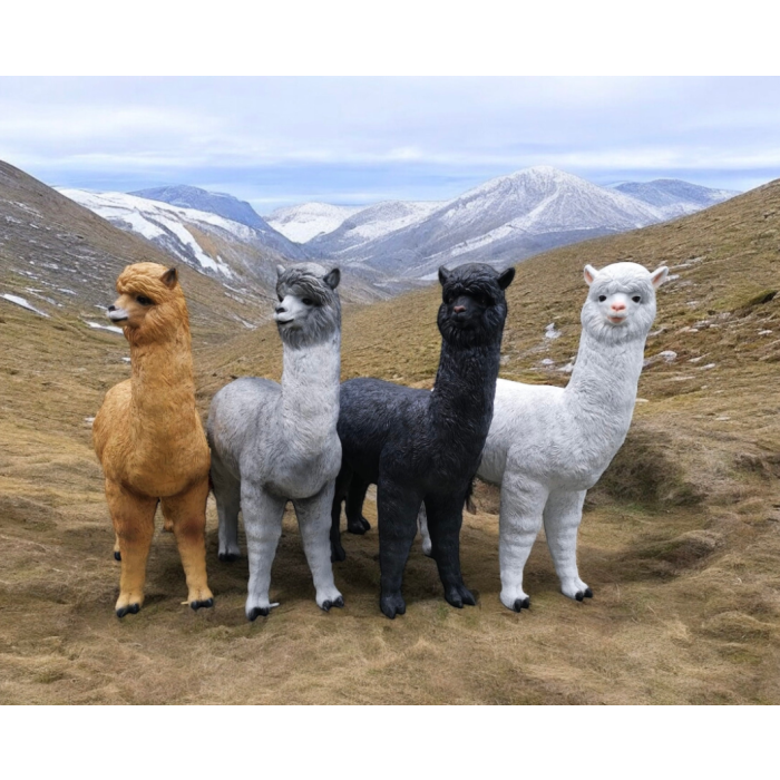 lebensgroßes Alpaca lebensgroß Deko- & Werbefigur