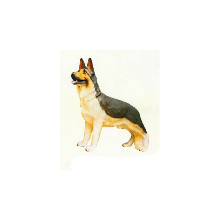 Deutscher Schäferhund stehend lebensgroß Dekorationsfigur