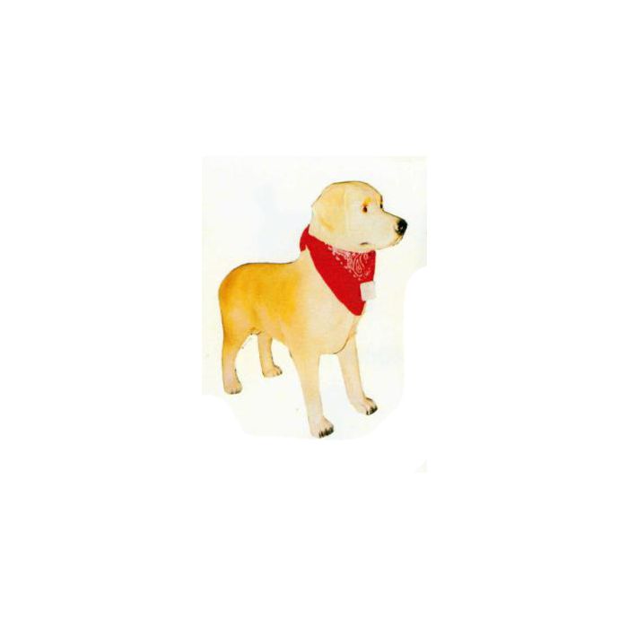 Labrador stehend mit Halstuch lebensgroß Dekorationsfigur