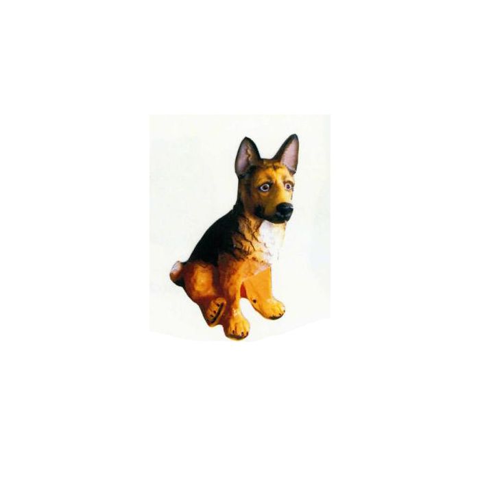 Schäferhund sitzend lebensgroß Dekorationsfigur