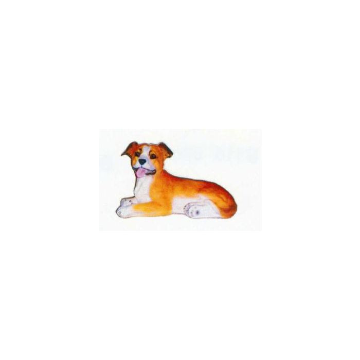 American Stafford Terrier Welpen liegend lebensgroß Dekorationsfigur