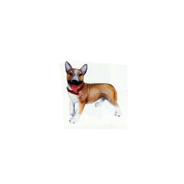 American Bullterrier Kampfhund laufend lebensgroß Dekorationsfigur