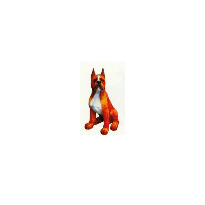Boston Terrier sitzend lebensgroß Dekorationsfigur