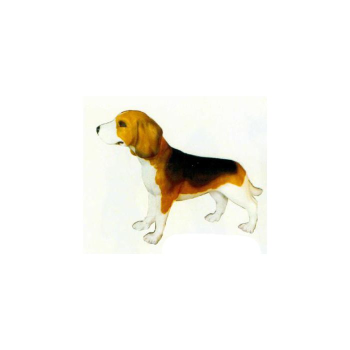 Beagle gefleckt lebensgroß Dekorationsfigur