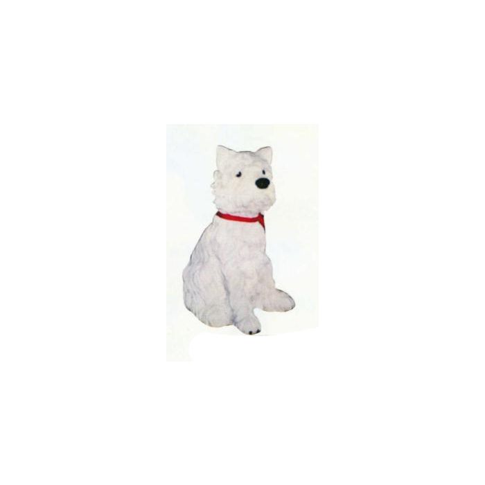 West Highland Terrier sitzend lebensgroß Dekorationsfigur