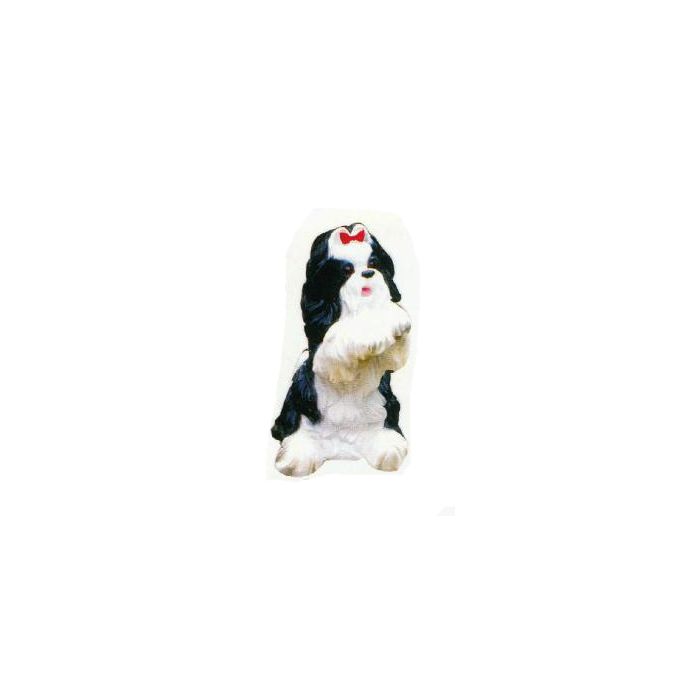 Shih Tzu macht Männchen lebensgroß Dekorationsfigur