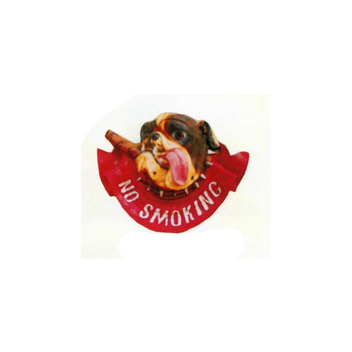 Bulldog No-Smoking Schild lebensgroß Schild