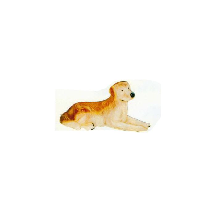 Labrador liegend beige lebensgroß Dekorationsfigur