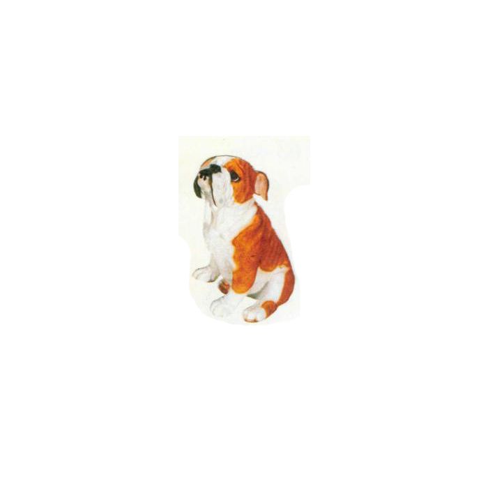 Bulldogge sitzend lebensgroß Dekorationsfigur