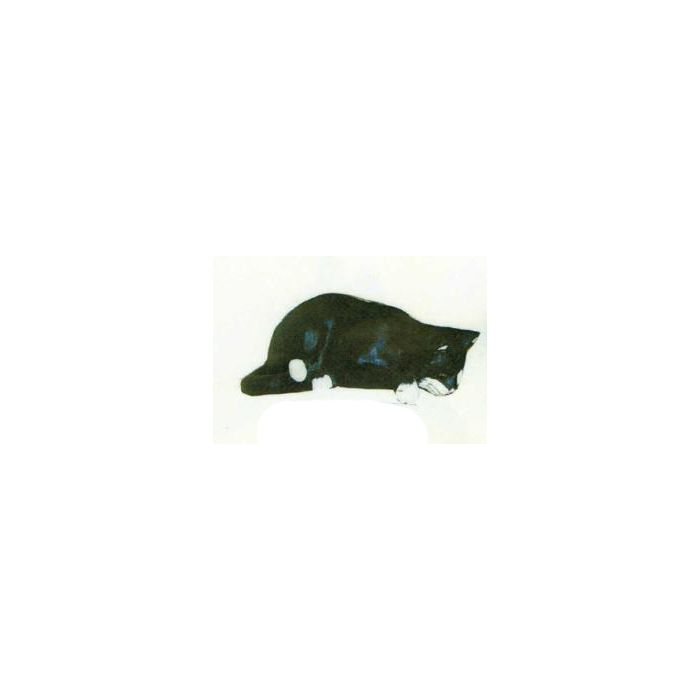 Katze schlafend lebensgroß Dekorationsfigur