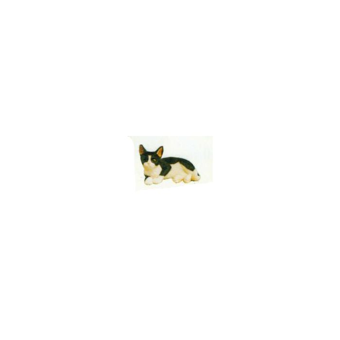 liegende Katze lebensgroß Dekorationsfigur