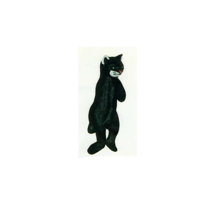 Katze hängend am Zaun groß Kopf rechts lebensgroß Dekorationsfigur