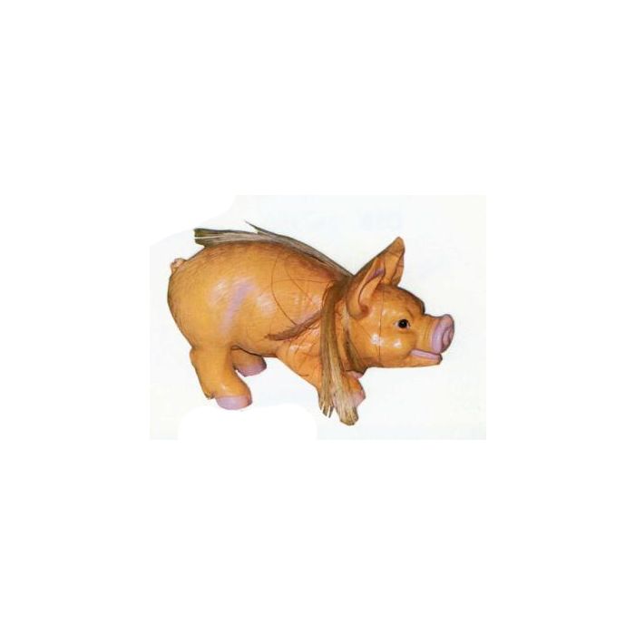 fröhliches dickes Ferkel verkleinert Dekorationsfigur