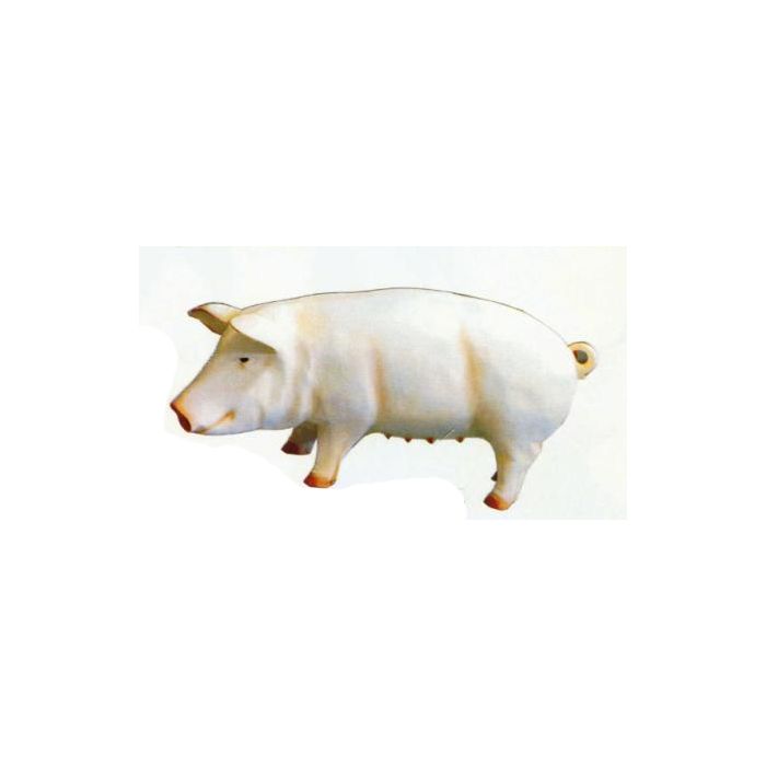 Schwein Sau stehend lebensgroß Dekorationsfigur