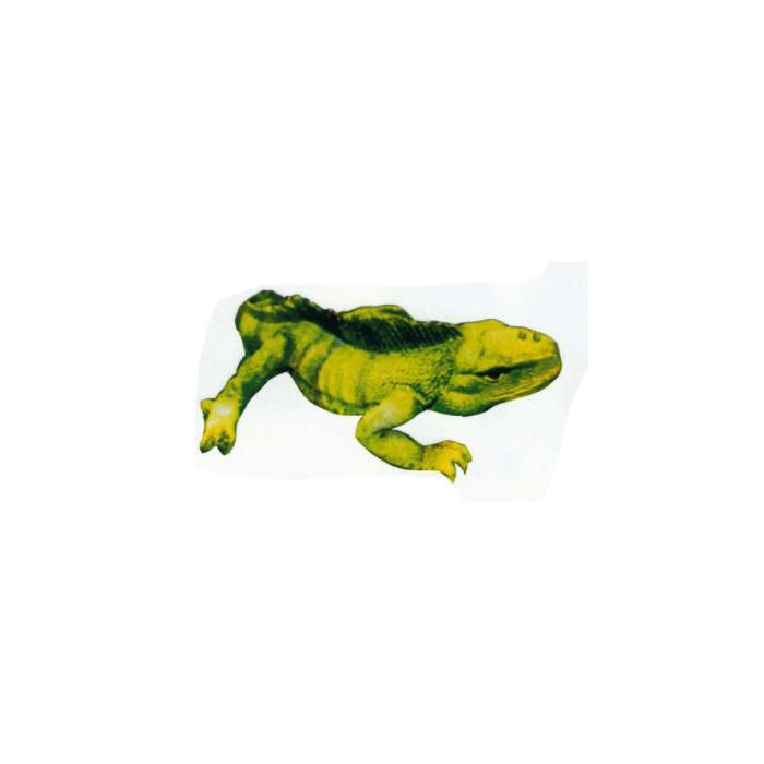 grünes großes Chameleon lebensgroß Dekorationsfigur