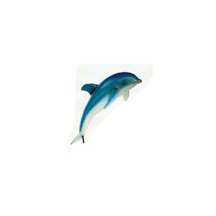 Delfin springend auf Ständer lebensgroß Dekorationsfigur