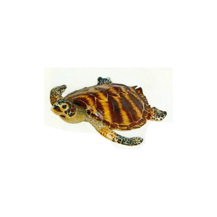 große schwimmende Wasserschildkröte lebensgroß Dekorationsfigur