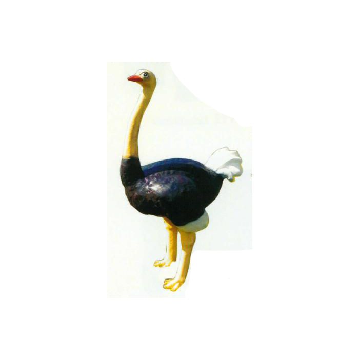 großer Strauß lebensgroß Dekorationsfigur
